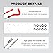 KVAEY 15 PCS Thread Repair Kit, M10×1.5 Metric Thread Repair Tool Set for Automotive Repair, Thread Repair Insert Kit with Hexagon Wrench and Drill, Universal Car Accessories (M10×1, 15pcs)