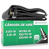 Caucho de butilo resistente: cámara de aire para moto de 18 pulgadas diseñada para ofrecer fiabilidad y resistencia en un uso habitual en carretera