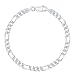 Produktbild Planetys - Figaro Armband 925 Sterling Silber rhodiniert (1+3) 5 mm Breite