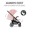 Hauck Shop N Care, Dark Pink - Lightweight Pushchair (only 8.5 kg) with Snack Tray, Cup Holder & Raincover, Compact & One Hand Folding, Fully Reclining from Birth up to 22 kg