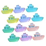 Miniatura di barche giocattolo: buona consistenza con eccellente fattura, queste barche sono decorazioni perfette per case delle bambole, decorazioni micro-paesaggistiche, tavoli di sabbia e altro ancora, mini decorazioni
