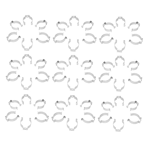 Cabilock 50 Pcs Tube Clamps LED Bulb Holders Easy Installation for Fluorescent Tube Support Stable and Safe Lighting Accessory