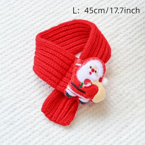 Christmas Santa Scarf para perro talla L miniatura 5