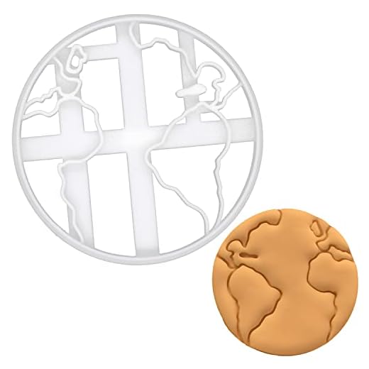 Earth cookie cutter, 1 piece - Bakerlogy