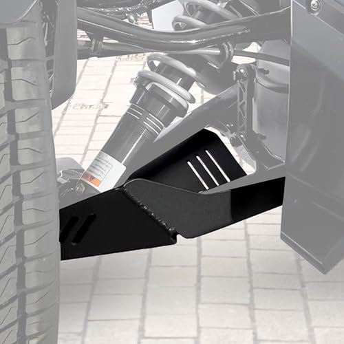 Image of Front Splash Guards Protectors for Can-Am Ryker, Black Aluminum A-Arm Protectors for Can-Am Ryker 600 900 Sport & Ryker Rally Edition All Models, Replace #219400863