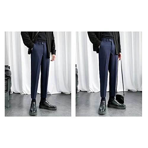 Pantalón clásico ajustado para hombre color sólido miniatura 4