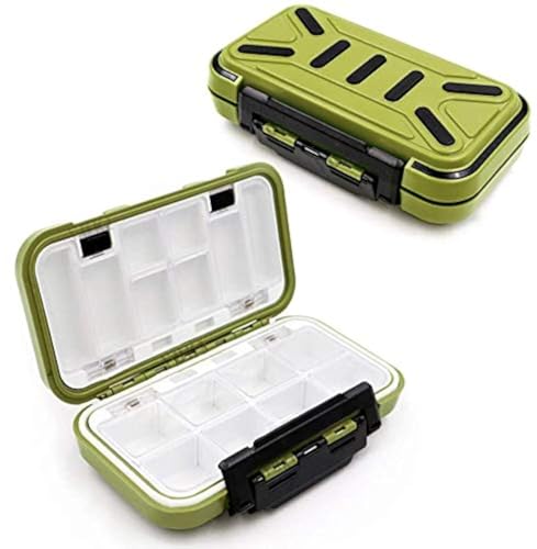 LESOVI Fishing Lure Boxes, Waterproof Portable Tackle Box Organizer With Storing Tackle Set Plastic Storage - Mini Utility Lures Fishing Box, Small Organizer Box