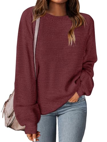 MEROKEETY Sweaters for Women Fall Winter 2026 Oversized Pullover Spring