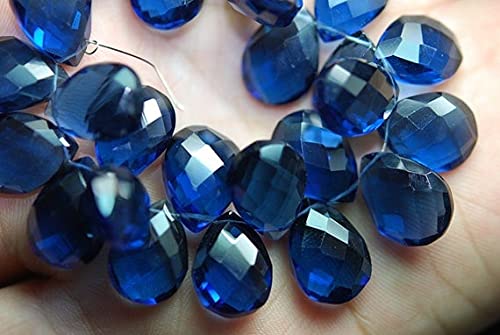 Kyanite quartz briolette poire calibrée 10x14mm pour réparer et monter vos colliers sans défaut