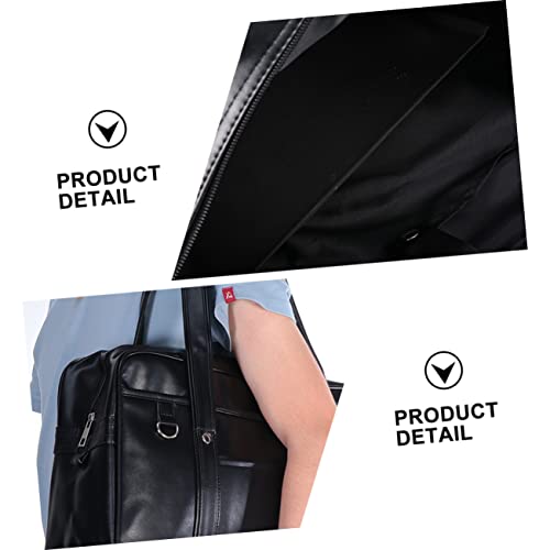 Crossbody Bag for Men Women Pu Computer Bag Hardware Buckle and Stylish4