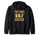 El diseño de los Tres sal Amigos tequila lima es ideal para los mexicanos Taco Chilaquiles Pozole Tostadas Enchiladas Guacamole alimentos Los amantes de la Salsa Jarabe Concheros bailando Mariachi Norteño Banda aficionados a la música compa carnal cuate