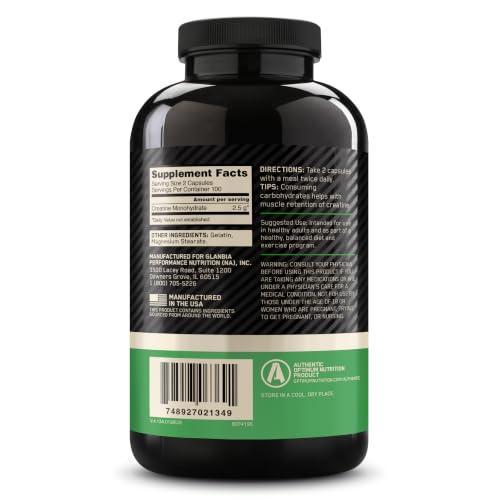 Optimum Nutrition Micronized Creatine Monohydrate Capsules, 200 Ct - image 9