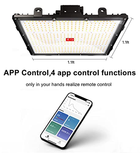 Hyperlite Groplanner Led Grow Light Gp1500 App Dimmable, 756Pcs Leds 3X3Ft Growing Lamp,Full Spectrum 150W Growing Lamps Board Daisy Chain For Indoor Plants Seeding Veg,Greenhouses Grow Tent. #TOP1