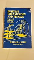 Business Organization and Finance Legal and Economic Principles Second Edition B008868NTI Book Cover