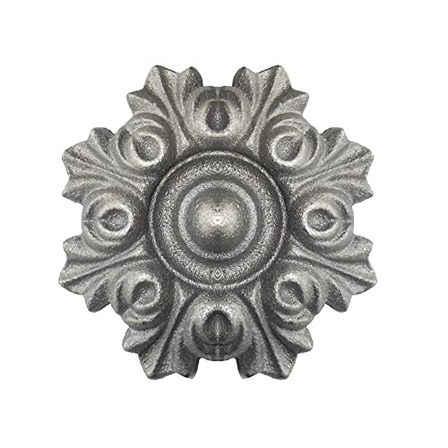 Rosace fonte Ø130mm épaisseur 31mm décoration pour les bas de portails