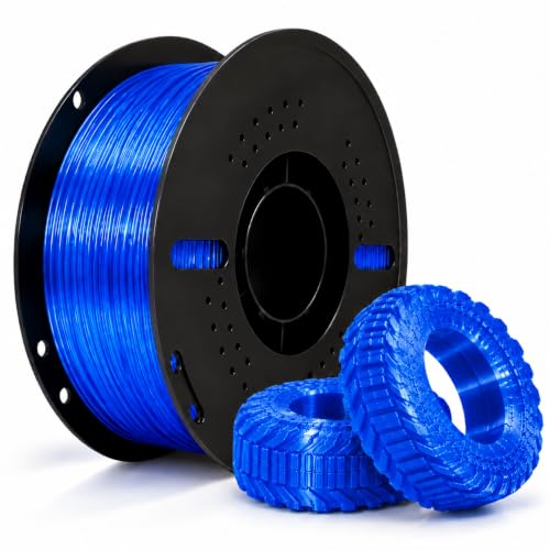 MEUYMEU 95A Transparent TPU Filament (Blue), 1kg
