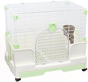 Amazon Weimall ペットケージ 猫 小型犬 うさぎ キャットケージ ケージ スロープドア仕様 グリーン 緑 ウェイモール Weimall ケージ 通販