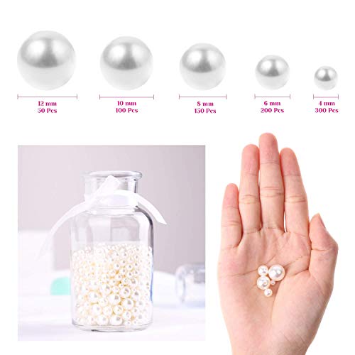 Anezus PB-01 Pearl Beads, Anezus 800Pcs Ivory Pearl Craft Beads Loose Pearls thumb #3