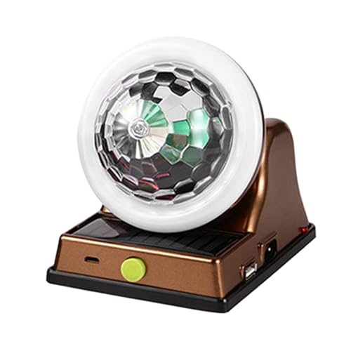 Luce da discoteca a energia solare - Lampada colorata per il giardino | Luce colorata di ricarica solare da discoteca atmosfera per feste interne ed esterne