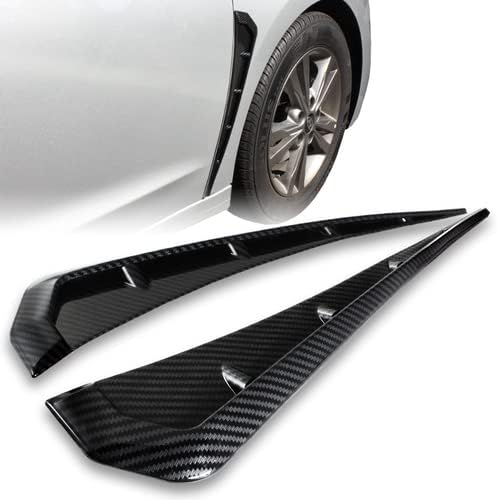 2 piezas ABS estilo R cubierta de ventilación lateral para guardabarros compatibles con Honda Civic 10ª generación 2016-2020, 2017 2018 2019 (estilo