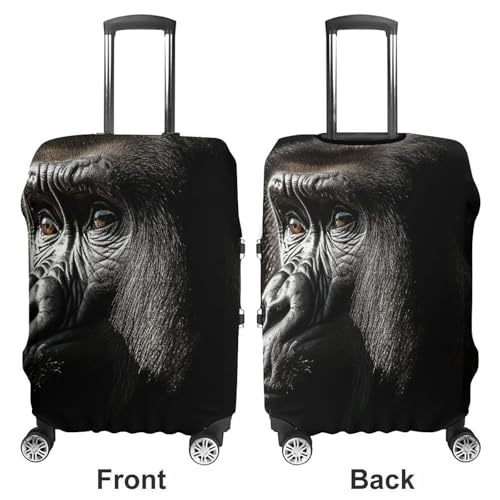 An Adult Gorilla Luggage Cover Elastic Suitcase Protector Case Anti-Scratch Washable Baggage Covers Protector For Traveling, Aircraft Consignment L3