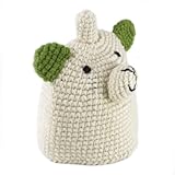 Earth Divas FT-10 Kids Crochet Cap Fox Half Fleece Line - Beanie Design Hat Natural