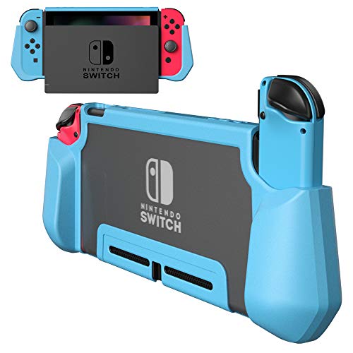 PZOZ Coque Compatible avec Nintendo Switch, Housse de Protection Ergonomique en TPU et PC Accessoire de boîtier Compatible avec Nintendo Switch (bleu) Cover
