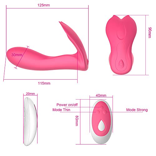 LC Dual End Rạbbịt Ðịldǒ Vibrạtọr Massager with USB Rechargeable Battery Wọmẹn Cọuplẹ Wireless Mini Mute Waterproof ạdult Tọys Massager Relieve Pain in Muscle Tissue (Pink)