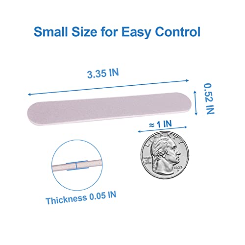 Mini Nail Files Bulk (100 Pcs), Double Sided Emery Board Nail File For Nature Nails, Manicure Tool Set Disposable Colorful Nail File For Home Salon Use Travel Size For Men Women Kids Wood Board Gray #TOP2