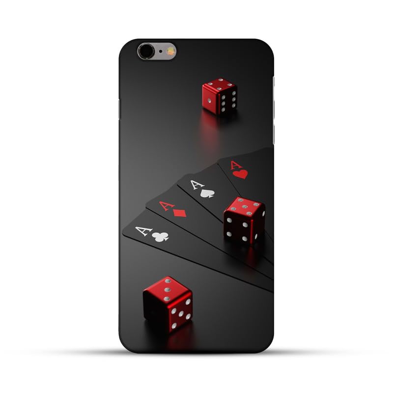 creatology Back Cover for APPLE IPHONE 6PLUS Gaming Cards Design Red Black Hard Case Protection for your smartphone APPLE IPHONE 6S PLUS