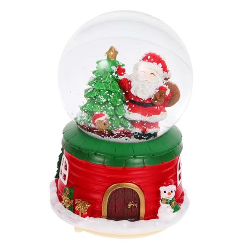 Didiseaon Christmas Music Box Decor Led Light Snowman Crystal Globe for Holiday Home Decoration for Weddings and Special Occasions