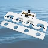 Rod Holder for Pontoon Boat/ Pontoon Boat Rod Holder System/ Square Rail Mount Rod Holder (White)