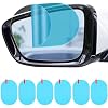 Car Rearview Mirror Film, 5.9"x3.9"HD Nano Waterproof Rainproof Transparent Protective Sticker, Universal Car Windows, Rearview Mirrors, Protective Film for Car Rear View Mirrors Side Windows 6PCS