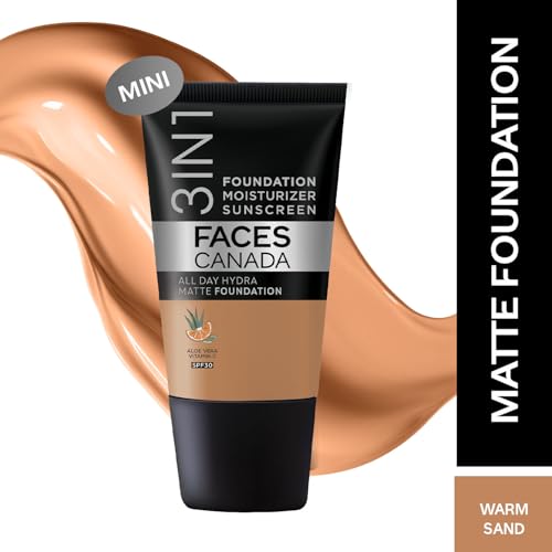 Image of FACESCANADA Waterproof Fix & Finish Kit | Makeup Fixer (50Ml) + Warm Sand All Day Hydra Matte Mini Foundation (18Ml) | Makeup Kit For Women (Combo Pack Of 2)