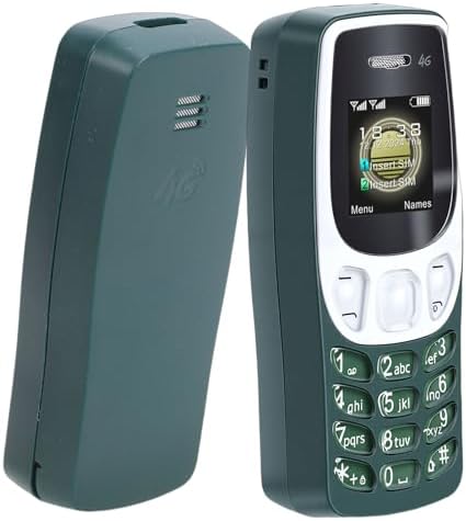 EBTOOLS Unlocked Flip Phone, Small Thumb Size for Easy Carry with Big Buttons Clear Sound, SOS Button, Dual SIM, 16GB Storage Card Slot, for Seniors and Backup Use (Green)