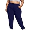 Pantalones Mujer Mallas Deporte Mujer Yoga Pantalon Anchos Popular Ropa Palazzo Primavera Traje 2#Marina XXXL