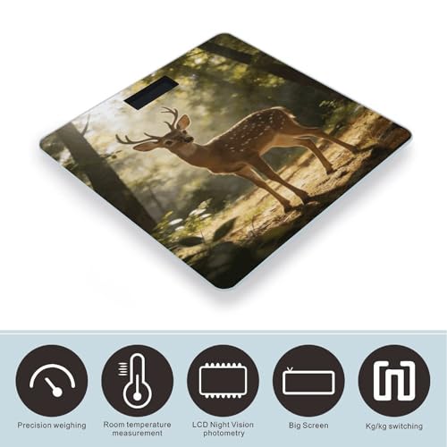 Báscula Digital de Baño RLDOBOFE de Vidrio Templado miniatura 3