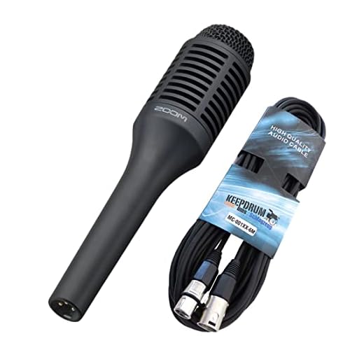 Zoom SGV-6 - Micrófono vocal para Zoom V3 y V6 + cable keepdrum XLR