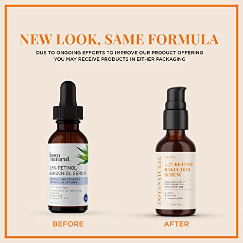 Retinol And Bakuchiol Serum, Anti Aging Serum With Hyaluronic Acid, Niacinamide And Squalane, Wrinkle And Discoloration Correcting Serum #TOP1