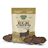 Gaines Family Farmstead Elk Chips for Dogs – 4 oz, Natural Single-Ingredient Dog Treats, High-Protein Rawhide-Free Chews, Healthy Grain-Free Snacks, Made in USA