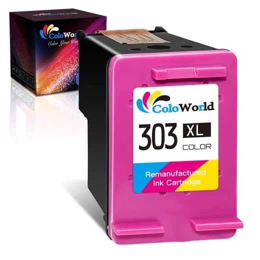ColoWorld Renoverade 303 XL färgbläckpatroner för hp 303XL för HP Envy Photo 7134 6230 6220 7830 7130 6222 6232 6234 6252 7120 7132 7800 7820 7822 78 7855, 7858 7864 Tango smart hemskrivare (1 pack)