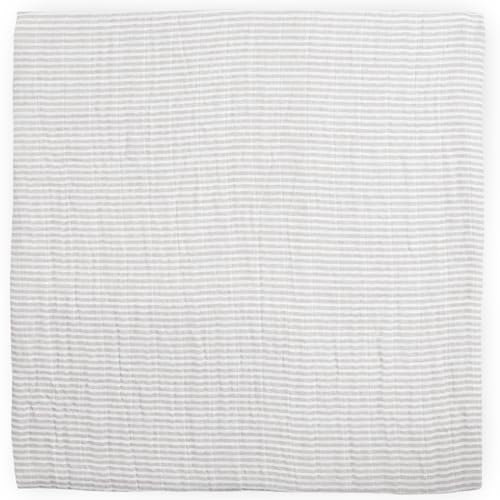 Image of Little Unicorn Muslin Swaddle Blanket for Newborns & Infants | Soft & Breathable Fabric | Baby Blanket for Swaddling, Nursing, Shower Gifts (Sand Stripe)