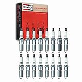 16 pc Champion Platinum Spark Plugs compatible with Dodge Charger 6.1L 6.4L V8 2006-2019
