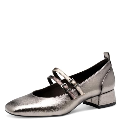 Tamaris Damen Pumps Vegan metallic 38