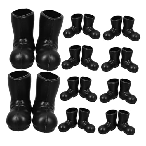 VICASKY 20pcs Miniature Santa Boots Christmas Ornaments Festive Dollhouse Accessories Pe Christmas Table Centerpiece Decorative Santa Shoe Models for Holiday Decor