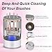 Electric Makeup Brush Cleaner, Cosmetic Brush Cleaner Machine, 2024 New Automatic Spinning Makeup Brush Cleaner, Fit For All Size Makeup Brush,Gift for Women Wife Friend