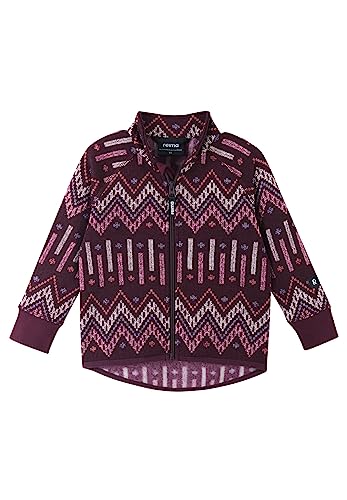 Reima-Kleinkinder-Fleecejacke-Ornament-Deep-purple