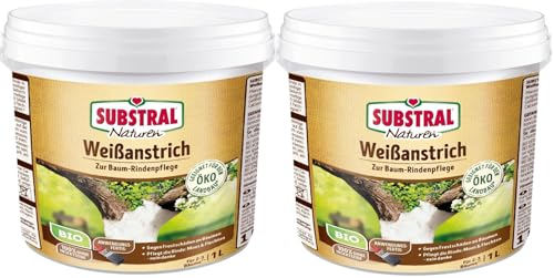 Preisvergleich Produktbild 2 X 1L BIO Weißanstrich Naturen