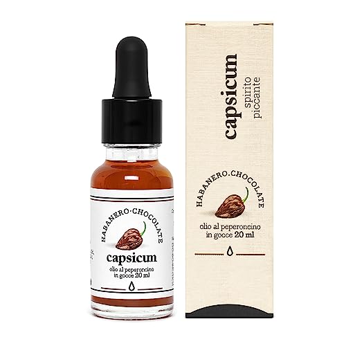 Olio Piccante Peperoncino Capsicum | Olio Al Peperoncino Piccante 20 Ml | Olio Al Peperoncino 100% Made In Italy | Olio Peperoncino Piccante A Gocce |