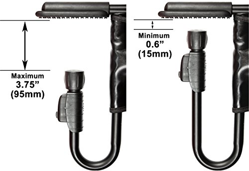 Guzzie+Guss Perch Clip On Table Chair – Easy And Secure Setup For Travel (Including Restaurants, Picnics), At Home (Kitchen Islands, Dining Tables) With Machine Washable Fabric, Black #TOP2